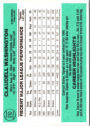 1984 Donruss Claudell Washington