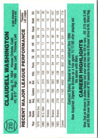 1984 Donruss Claudell Washington #310