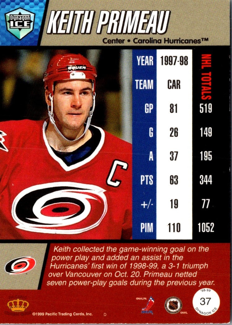1998 Pacific Dynagon Ice Keith Primeau