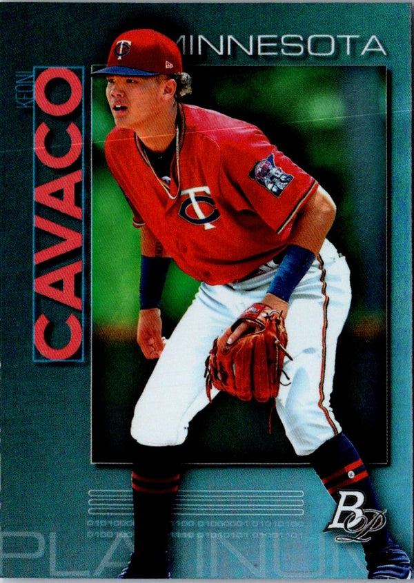 2020 Bowman Platinum Top Prospects Blue Keoni Cavaco #TOP-19