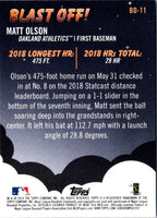 2019 Topps Big League Blast Off! Matt Olson #BO-11