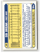 1987 Topps Tiffany Sid Bream