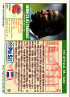 1989 Pro Set Derrick Burroughs #18 Rookie