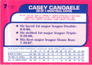 1988 Topps Toys'R'Us Rookies Casey Candaele