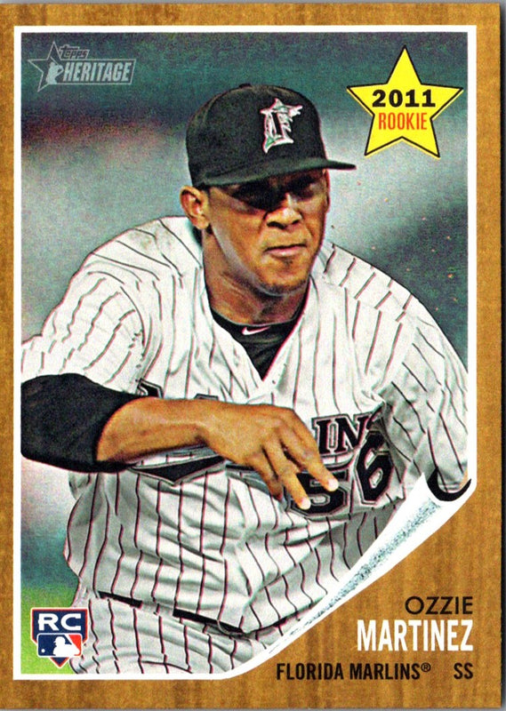 2011 Topps Heritage Ozzie Martinez #31 Rookie