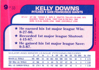 1988 Topps Toys'R'Us Rookies Kelly Downs #9