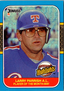 1987 Donruss Highlights Larry Parrish