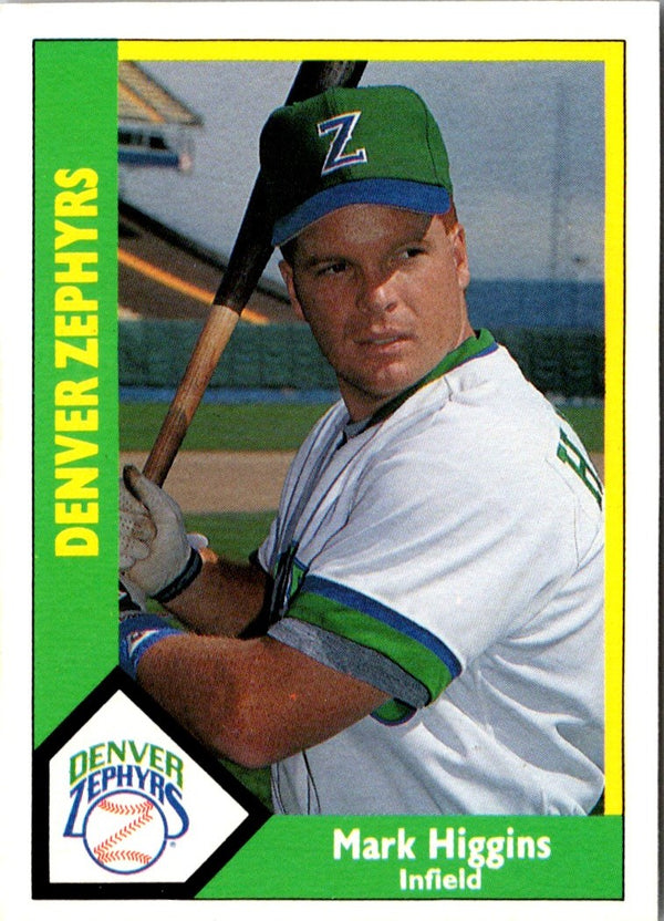 1990 CMC Denver Zephyrs Mark Higgins #16