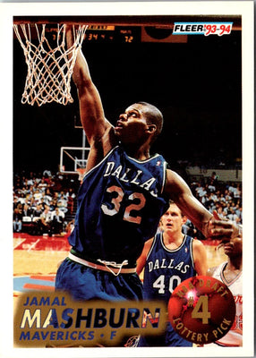 1993 Fleer Lottery Exchange Jamal Mashburn #4