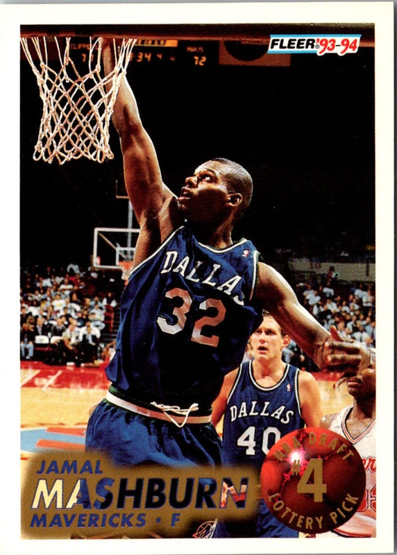 1993 Fleer Lottery Exchange Jamal Mashburn #4