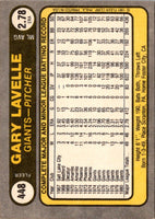 1981 Fleer Gary Lavelle #448