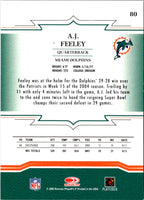 2005 Donruss Throwback Threads A.J. Feeley #80