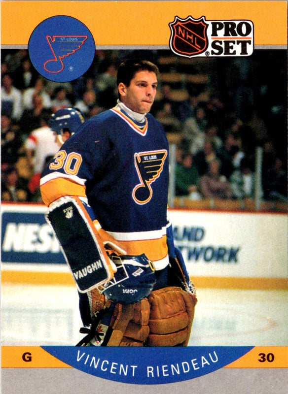 1990 Pro Set Vincent Riendeau #270 Rookie