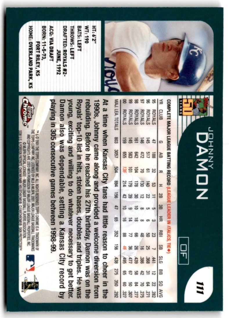 2001 Topps Chrome Johnny Damon