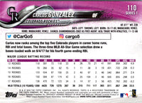 2018 Topps Carlos Gonzalez #110