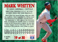 1994 Post Cereal Mark Whiten #19