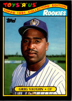 1991 Topps Toys'R'Us Rookies Greg Vaughn #29