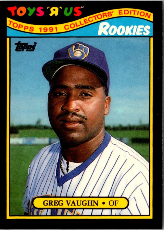 1991 Topps Toys'R'Us Rookies Greg Vaughn #29