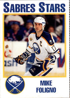 1993 NOCO Buffalo Sabres Mike Foligno #NNO