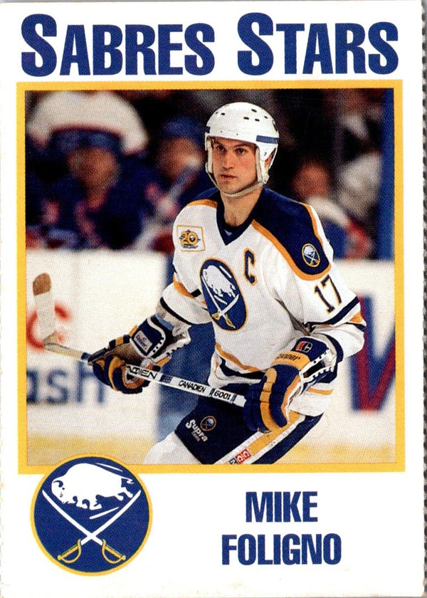 1993 NOCO Buffalo Sabres Mike Foligno #NNO