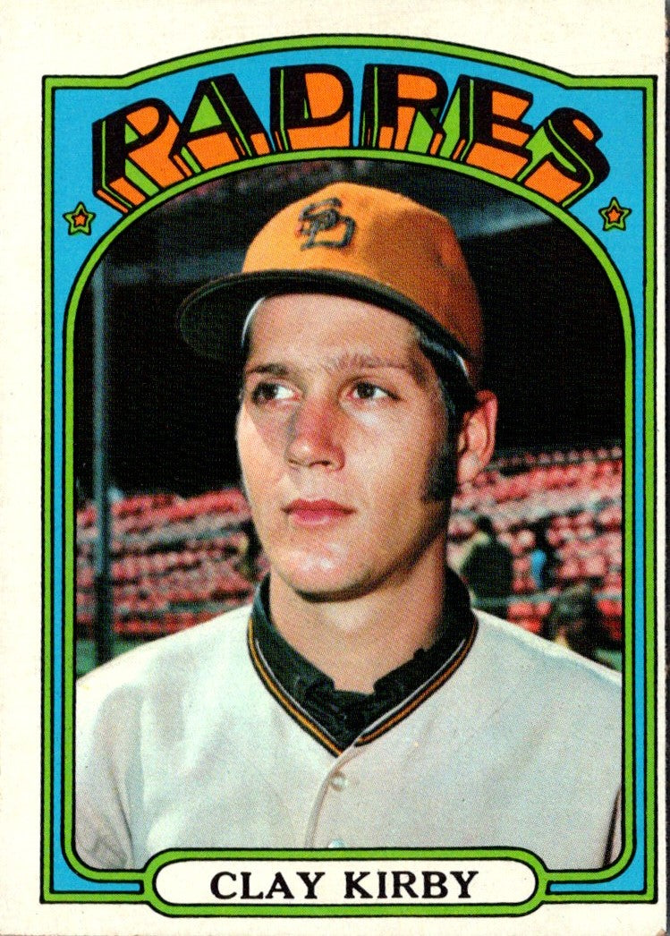 1972 Topps Clay Kirby