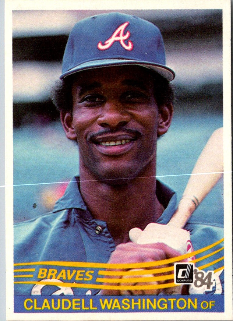 1984 Donruss Claudell Washington