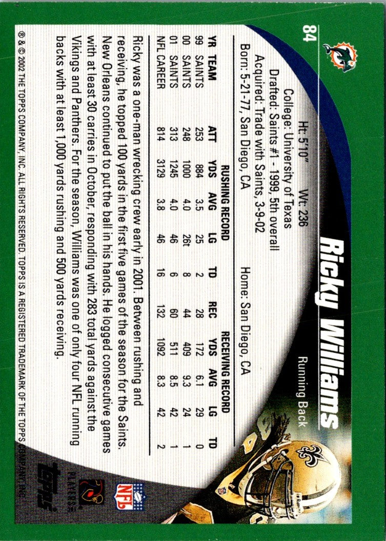 2002 Topps Ricky Williams