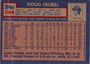 1984 Topps Doug Frobel