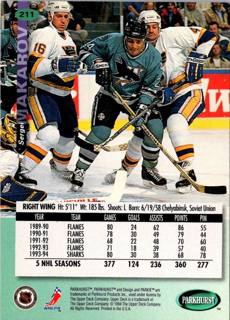 1994 Parkhurst Sergei Makarov