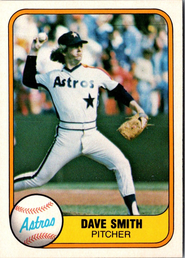 1981 Fleer Dave Smith #71 Rookie