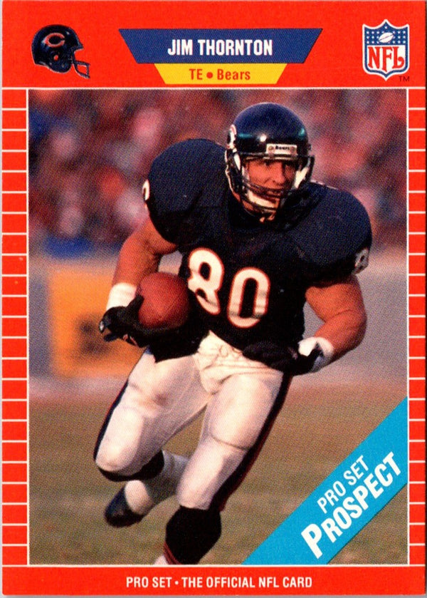 1989 Pro Set Jim Thornton #517 Rookie