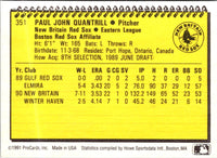 1991 ProCards Paul Quantrill #351