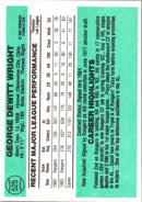 1984 Donruss George Wright