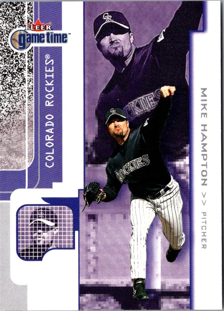 2001 Fleer Game Time Mike Hampton