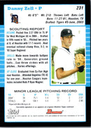 2005 Bowman Danny Zell