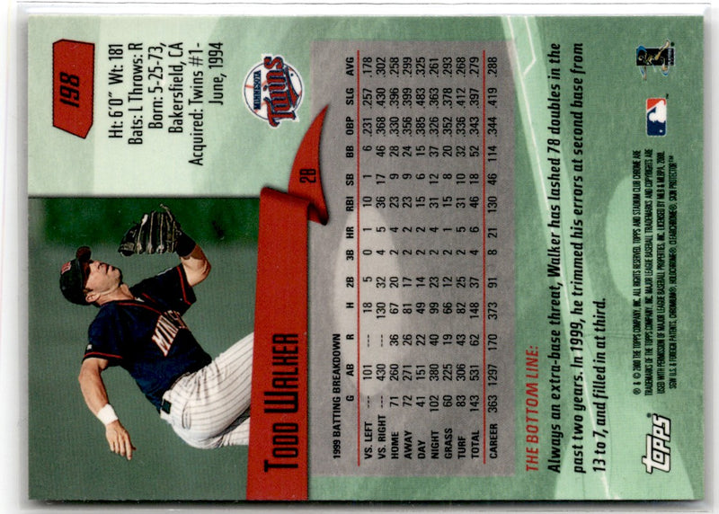 2000 Stadium Club Chrome Todd Walker