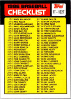 1986 Topps Checklist 265-396 #394
