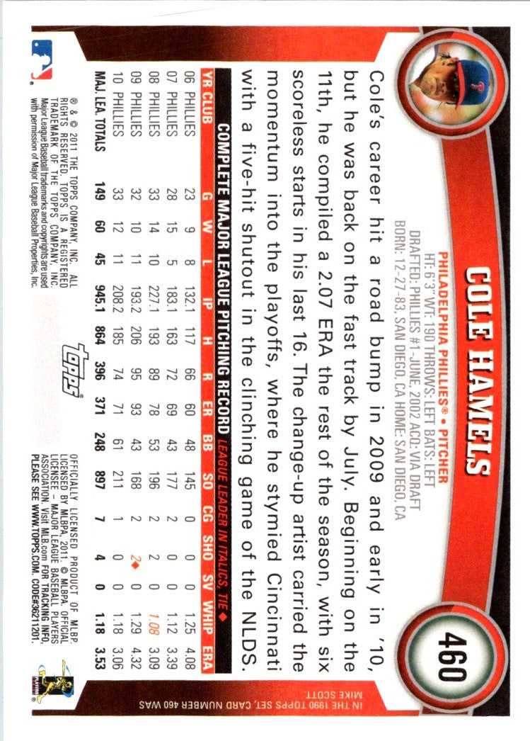 2011 Topps Cole Hamels