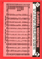 1986 Topps Traded Claudell Washington #122T