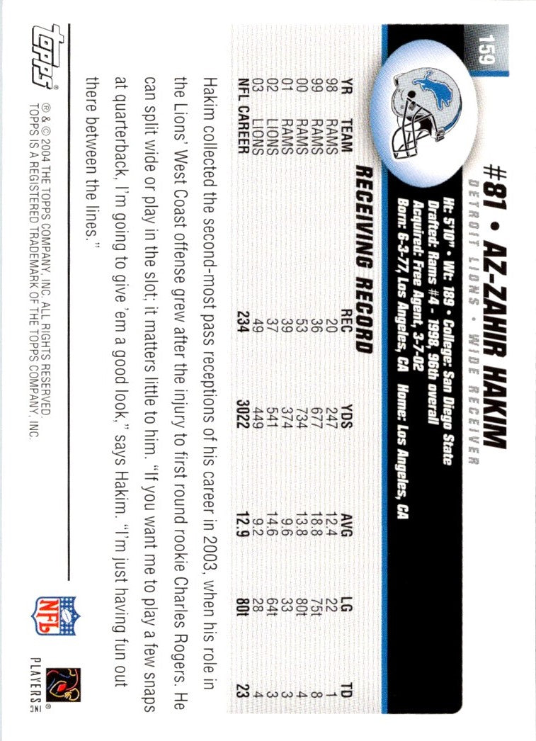 2004 Topps Az-Zahir Hakim