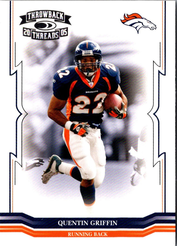 2005 Donruss Throwback Threads Quentin Griffin #49