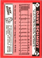 1986 Topps Traded Dave Schmidt #99T