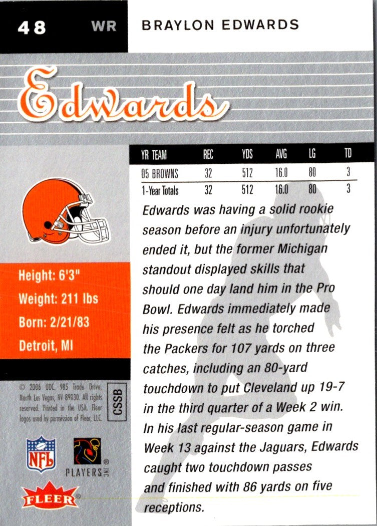 2006 Ultra Braylon Edwards