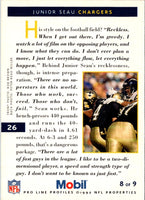 1992 Pro Line Mobil Junior Seau #26