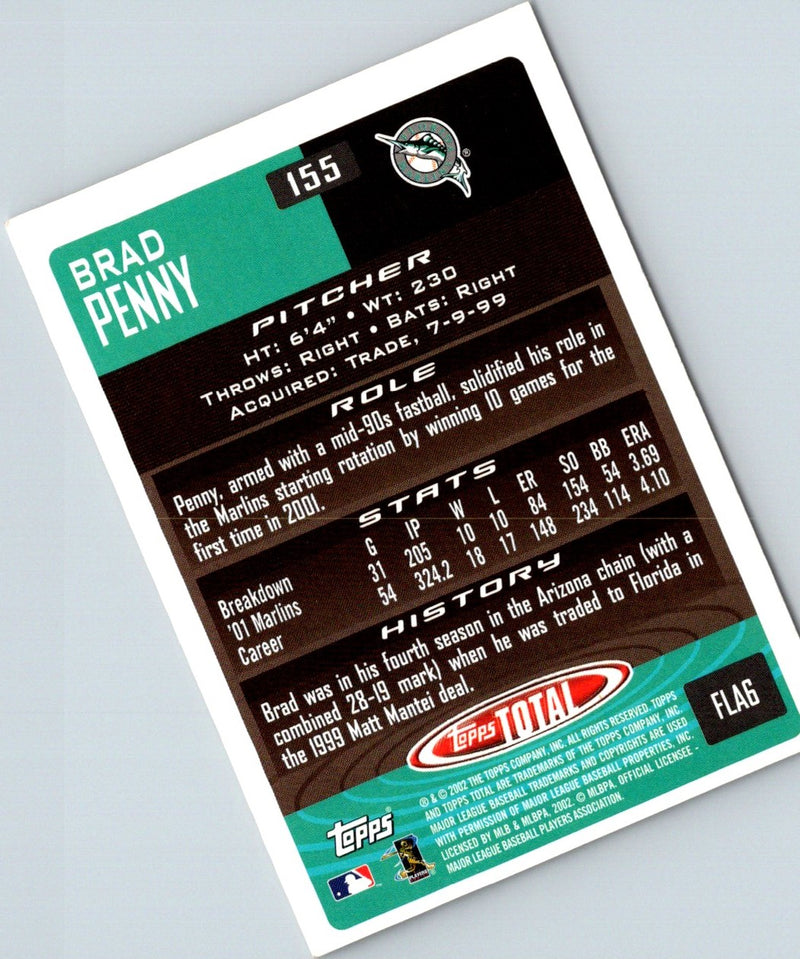 2002 Topps Total Brad Penny