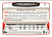 2013 Bowman Draft Picks & Prospects Chrome Jackie Bradley Jr. #43 Rookie