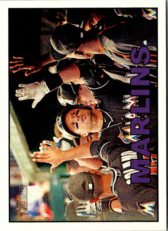2016 Topps Heritage Miami Marlins #357