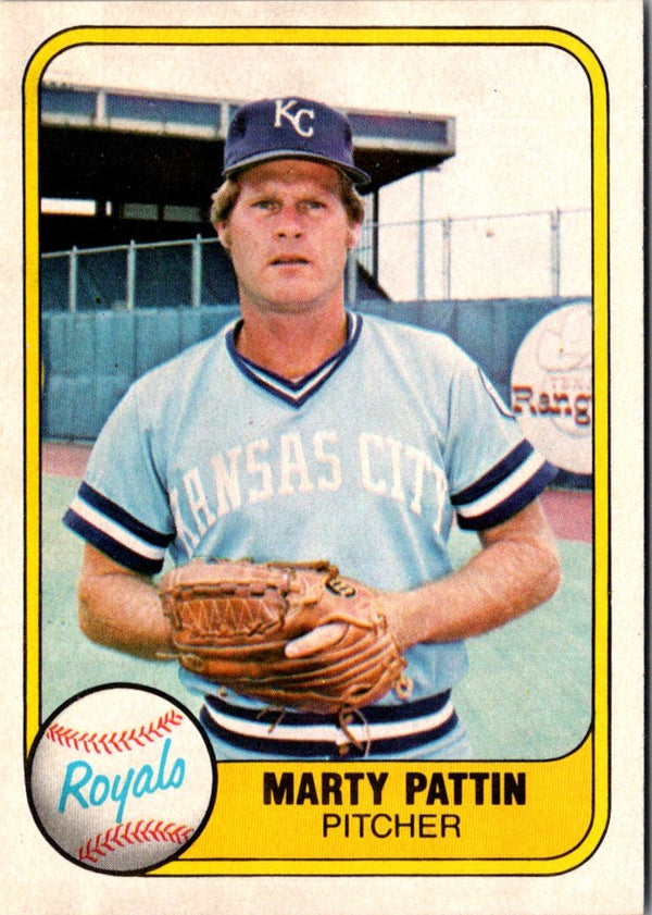 1981 Fleer Marty Pattin #37