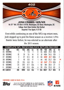 2012 Topps Josh Cribbs