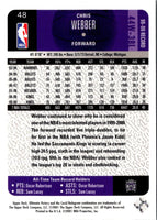 2000 Upper Deck Ultimate Victory Chris Webber #48